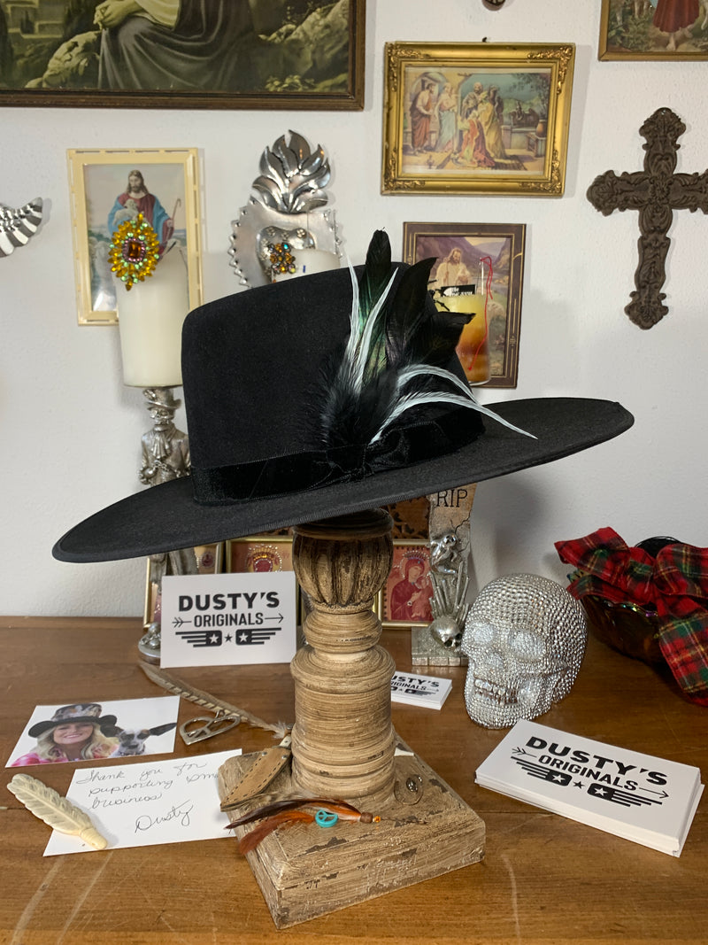 Black Hills 605 Double Trouble Gambler Handmade Hat 100X