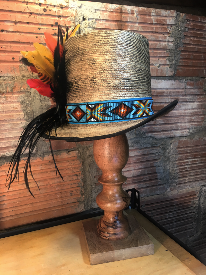 The base may be stock but the rest is all custom.  Be prepared for Spring and Summer with this great top hat!