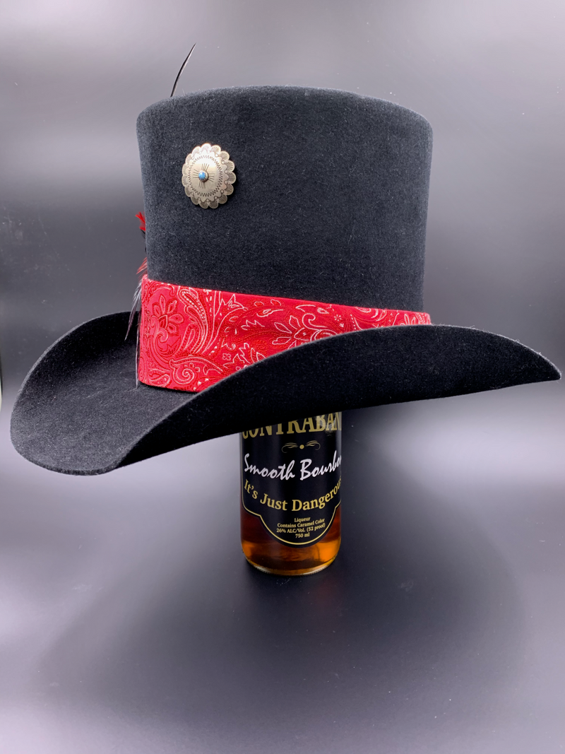 Just a little vintage on the handcrafted top hat!  Wearable art made in the USA!